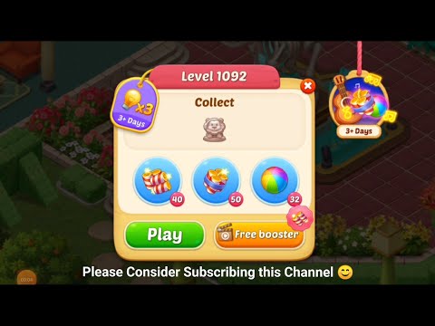 Matchington Mansion Level 1092, Level 1093 & Level 1094 - iOS/ Android