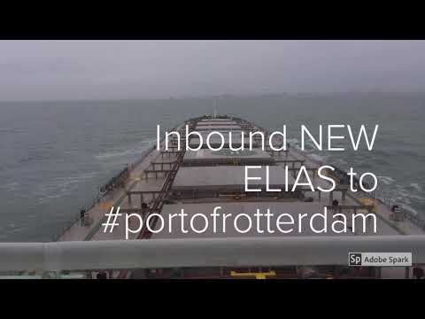 Inbound Bulkcarrier NEW ELIAS to the EECV ore quay in #portofrotterdam
