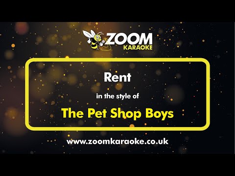 The Pet Shop Boys - Rent - Karaoke Version from Zoom Karaoke