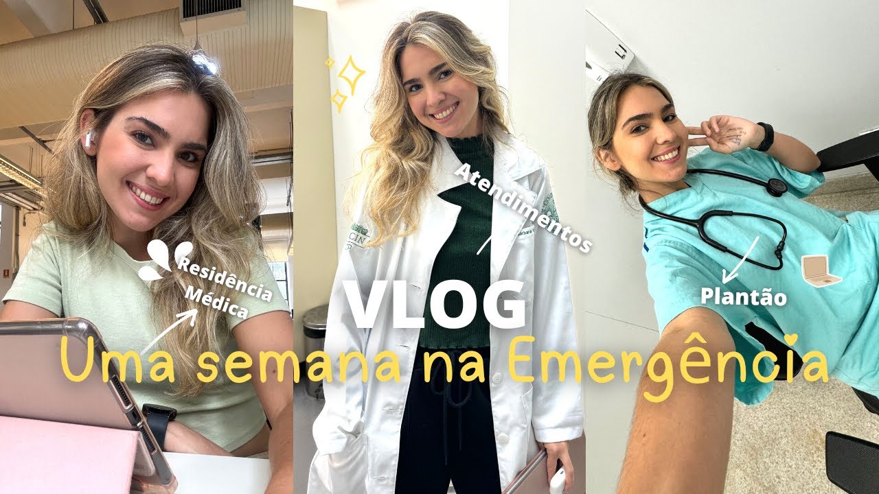 4am MedVlog| Uma semana comigo no estágio de Emergência do 6 ano da Medicina USP Pinheiros