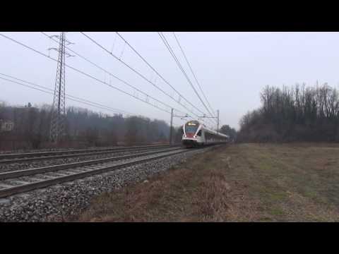 TILO ETR 524 IN TRANSITO NEL CURVONE DI CARIMATE.(CO) 11 - 2 - 2017
