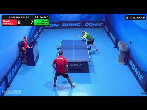14:05 Mykola Halynskyi - Denys Shcherbak 22.09.2023 TT Euro.Cup Ukraine Star. TABLE 3