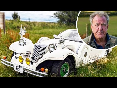 Thumbnail for Jeremy Clarkson sIams 'lDl0TS' who vandalised Grand Tour car up for charity on his farm by Mitsuoka