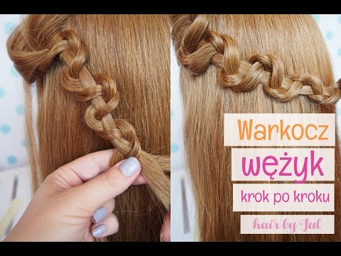 Snake braid- warkocz wężyk krok po kroku