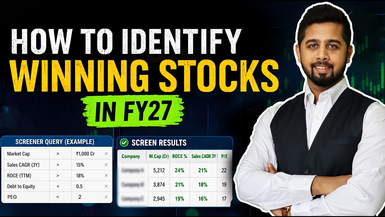 My framework to find winning stocks in FY27