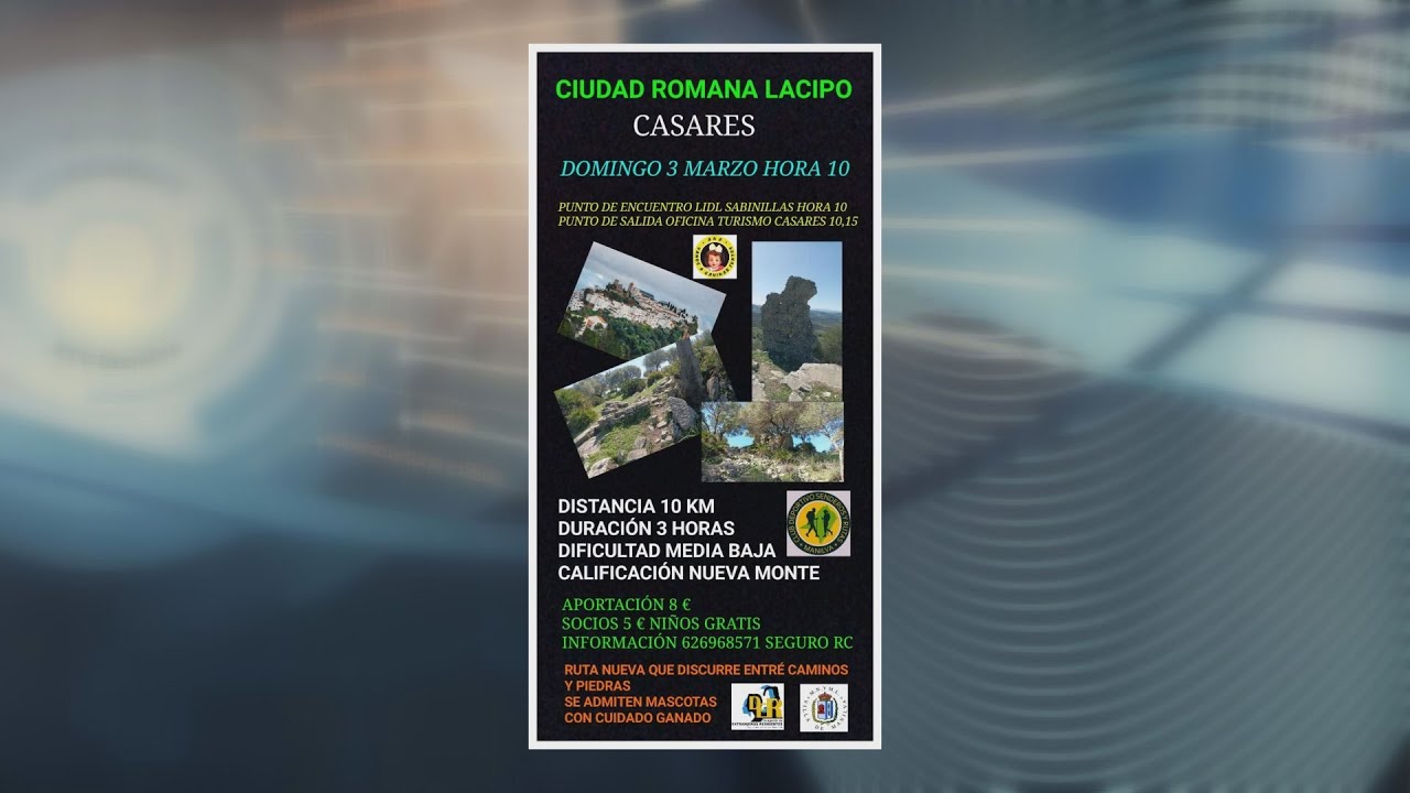 Ruta senderista a la Ciudad romana de Lacipo