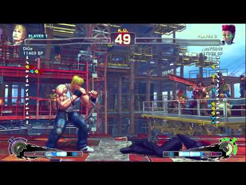 Haitani [Viper] vs DiGe [Cody] SSF4 Japanese Online Ranked Matches - TRUE-HD