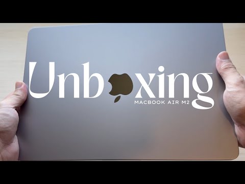 Macbook Air M2 Unboxing in 2025 (Space Gray)