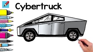 How to Draw a Cyber Truck Real Easy