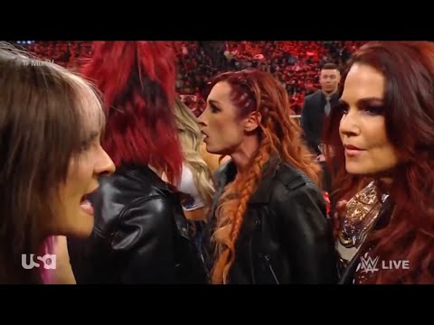 Miz TV with Becky Lynch and Lita and Trish Stratus WWE RAW March 27, 2022