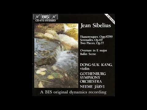 Jean Sibelius : Two pieces (Serious Melodies) for violin and orchestra Op. 77 (1914-15)