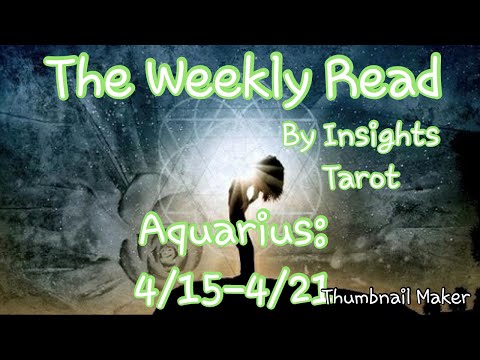 The Weekly Read for Aquarius: 4/15-4/21