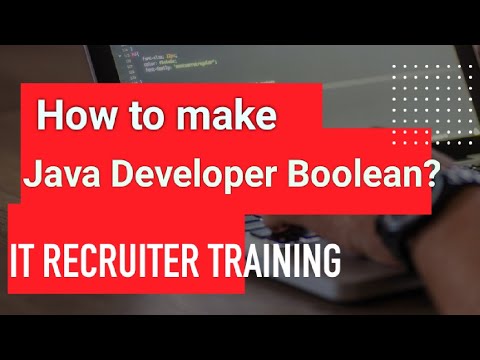 Java Developer Boolean Search Java Developer String It Recruiter Us It Recruiter Training