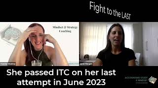 Yvonne chats to: ITC Student who passed on her last attempt