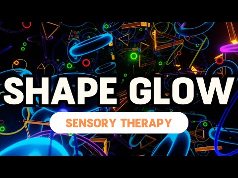 Colourful Floating Shapes and Relaxing Music || Autism Sensory Therapy