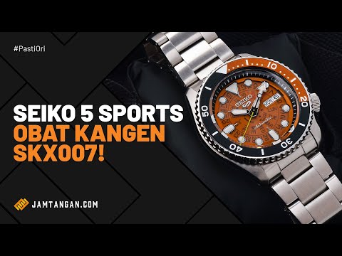 Seiko 5 Sports SRPJ47K1 Time Sonar SKX Sports Style Brown Dial Stainless Steel Strap-1