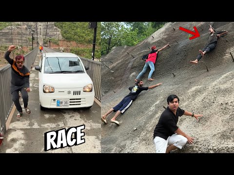 Mamu Or Car Ki Race Laga Di 😆 Sab Mountain Pr Chara 🏔️