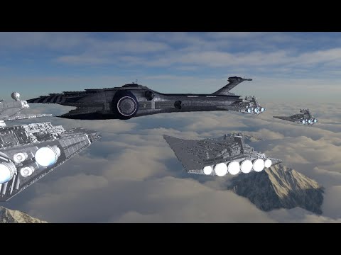 CIS Malevolence VS Star Destroyer Blockade - Star Wars Empire At War Remake