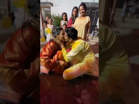😘1st Kiss In Lips❤after marriage ❤wedding videos ##shortsweddingvideos#wedding