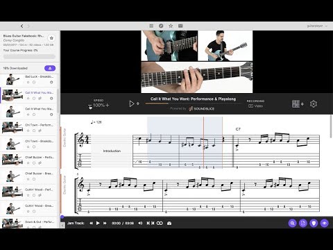 TrueFire 3 Desktop App with Soundslice Interactive Tab - Full Demo