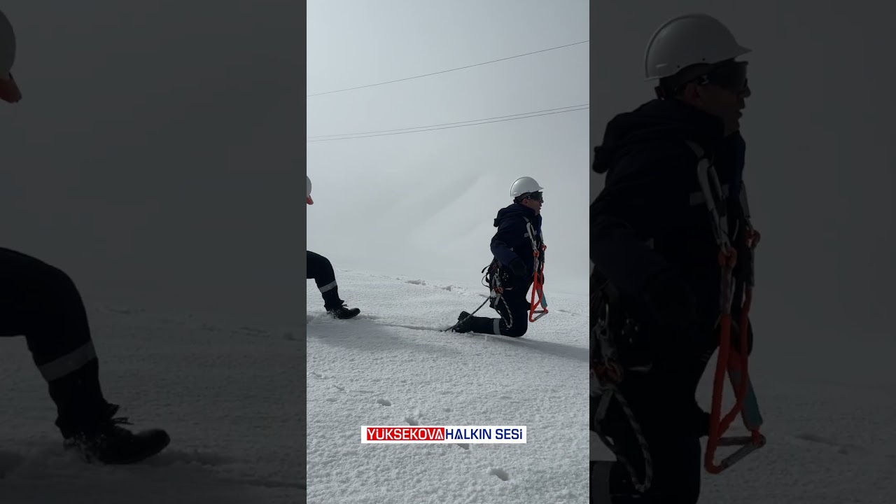 Yüksekova'da 2 Bin rakımda zorlu mesai