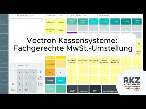 Vectron Kassensysteme: Fachgerechte MwSt.-Umstellung