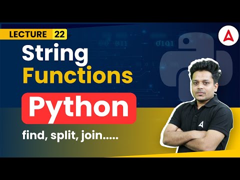 What Are String Functions Part 2 Python Programming Full Course Coding Adda247 22
