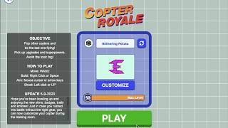 Copter Royale but... I can't pick up any power-ups or items.