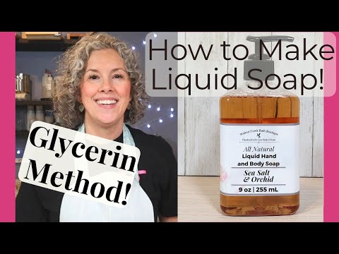 How to Make All Natural Liquid Soap using the Glycerin Method
