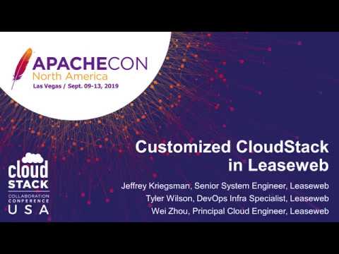 Customized CloudStack in Leaseweb