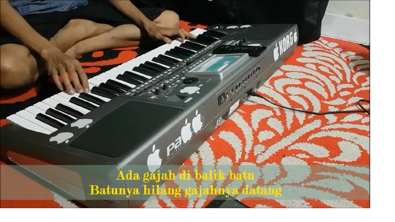 Instrument Ada Gajah Di Balik Batu Dangdut Koplo MP3 Karaoke No Vokal Sampling KORG 2017