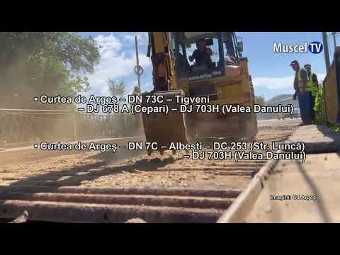 jurnal MUSCEL TV 12 08 2025 DE ASTĂZI S-A RELUAT CIRCULAȚIA PE PODUL DE LA VALEA DANULUI