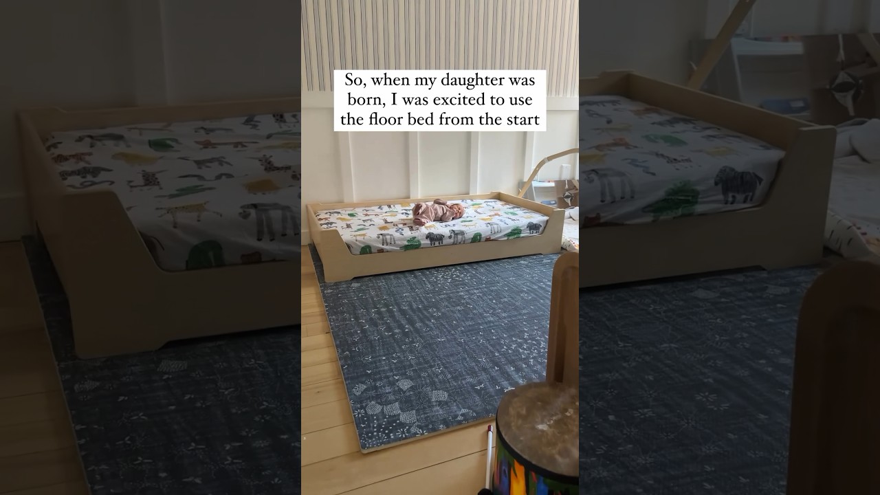 Why we don’t use the Montessori floor bed this time #babysleep #montessoribaby #montessoriathome