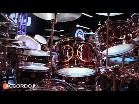 Namm Show 2011 - DW Drums - Neil Peart setup