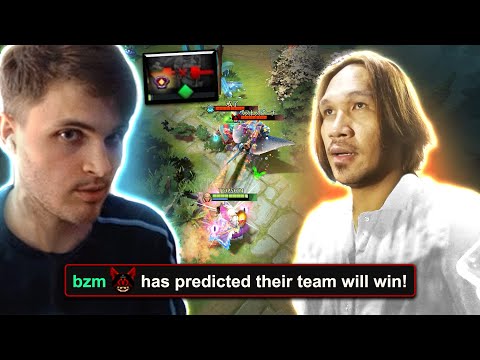 When BZM PREDICTS the game on Topson Invoker