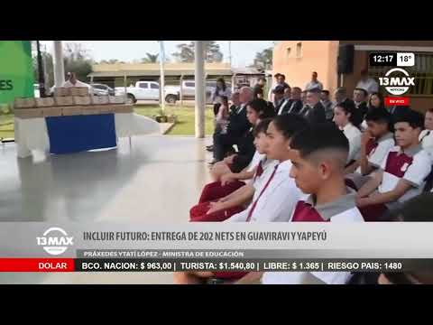 Incluir Futuro: entrega de 202 Nets en Guaviraví y Yapeyú - Práxedes López