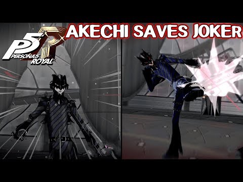 Akechi saves Joker - Persona 5 Royal