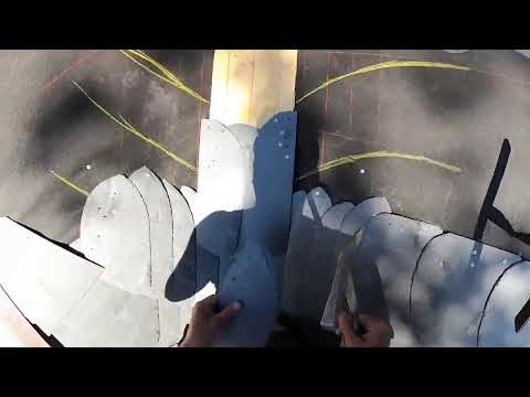 Herzkehle decken - Schieferkehle - Live vom Schieferdach in Berlin