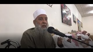 صورة لقاء الشيخ الحويني بجمع من الائمة والدعاة وأساتذة الجامعة بالمدينة المنورة