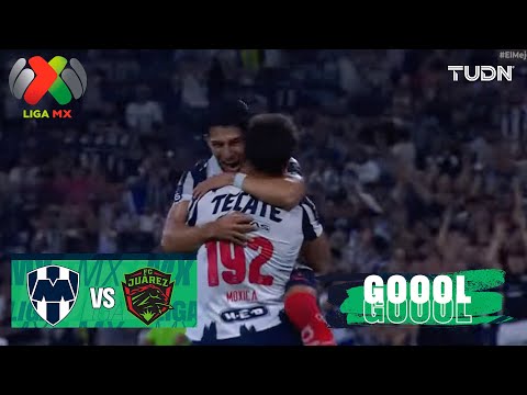 ¡De lujo! Moxica hace su primer gol | Monterrey vs Juárez | Liga MX - Jornada 14 Apertura 2025 |TUDN