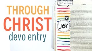 THROUGH CHRIST// DEVO ENTRY