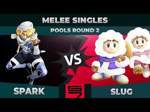 Spark vs SluG - Melee Singles: Pools R2 Winners Semifinal - Genesis 7 | Sheik vs Ice Climbers