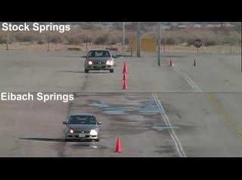 Eibach Springs - Slalom Comparison Test
