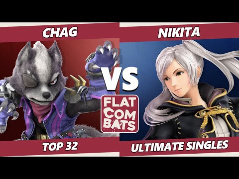 Flat Combats 10 Top 32 - Chag (Wolf, Palutena) Vs. Nikita (Robin) SSBU Smash Ultimate