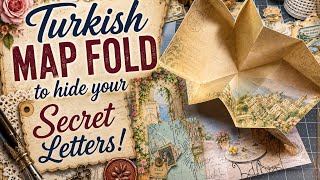 Using the Turkish Map Fold as Hidden Writing Space 