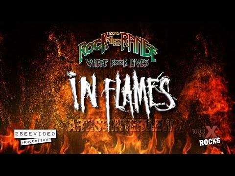 In Flames - Rock on the Range interview with 100.3 The X Rocks 2015