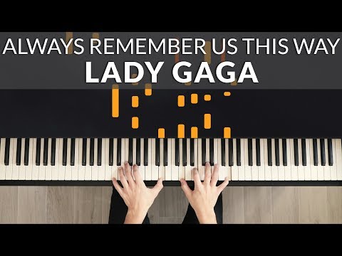 Always Remember Us This Way - Lady Gaga (A Star Is Born) | Tutorial of my Piano Cover Video