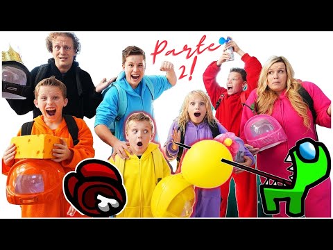 AMONG US na vida real 2 | Desafio divertido em família | Ninja Kidz em Portugues