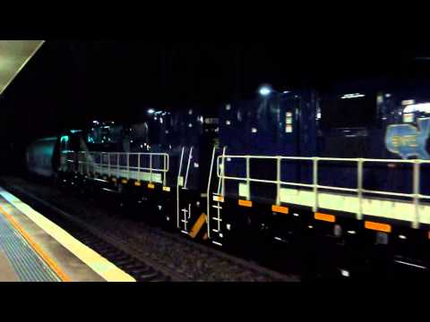 NRE Demonstrator units #1201 & 1202 passing through Adamstown 06/05/2013