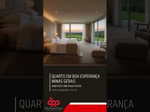 Projeto Arquiteta Ana Paula Paiva Quarto em Boa Esperança Minas Gerais